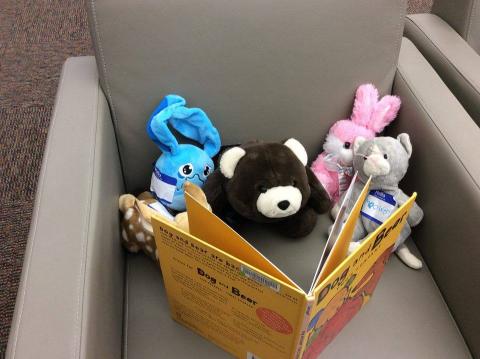 teddy bears reading