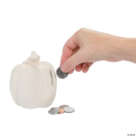 Image of ceramic pumpkin bank