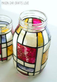 Stained Glass Jar