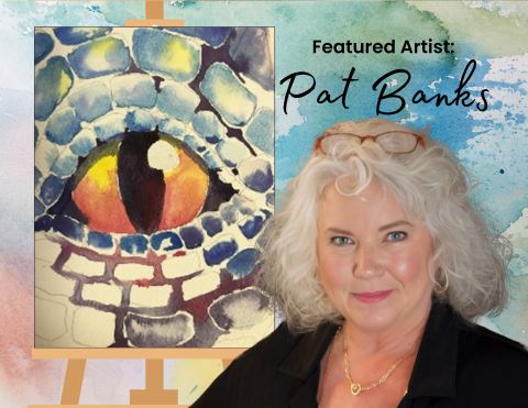 Pat Banks Watercolor dragon eyes