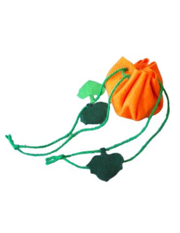 Image of felt pumpkin pouch