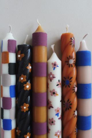 Painted Candles