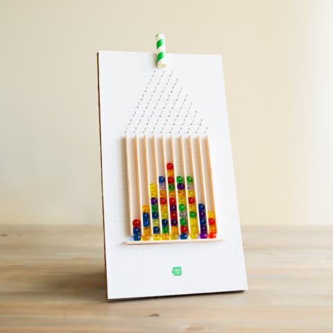 Image of a plinko board