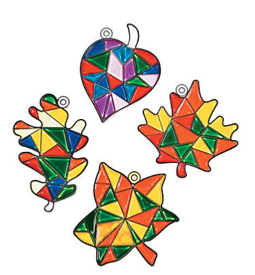 fall leaf suncatchers