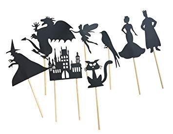 various shadow puppets