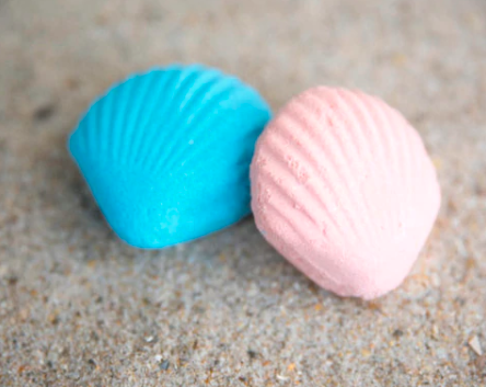 shell shaped bath bombs