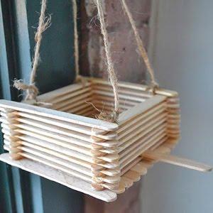 Popsicle Stick Bird Feeder